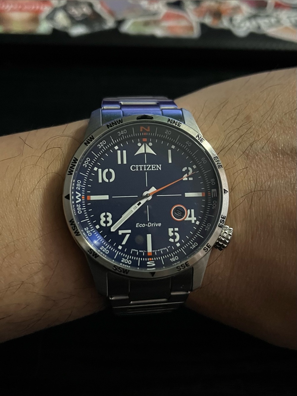 Citizen Eco-Drive Weekender Blue Dial Watch BM7550-52L - Picture 4 of 10